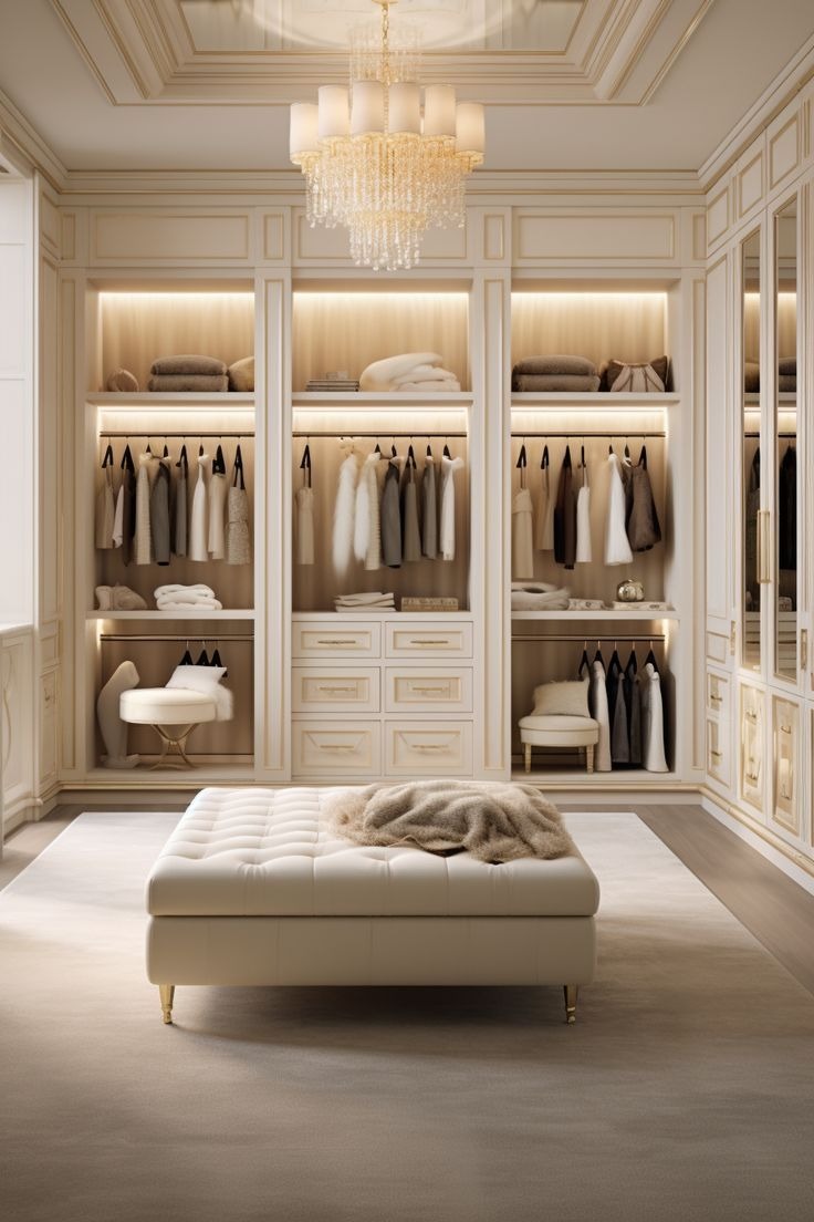 Stunning Closets for Luxurious Dressing Room